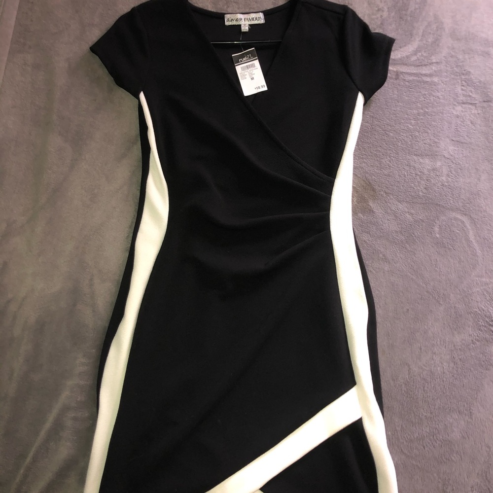 Almost famous black and white dress
